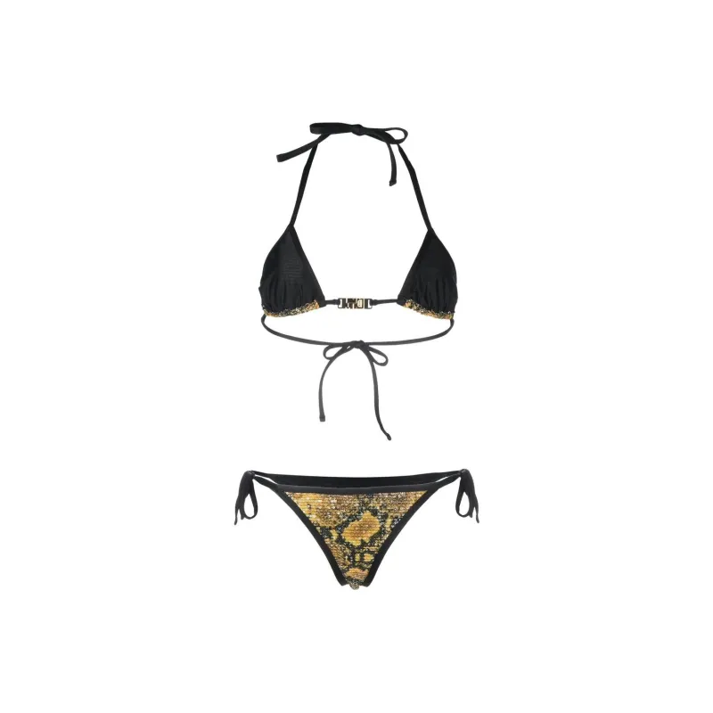 GCDS Sequin embellished Triangle cup Bikini Set-1