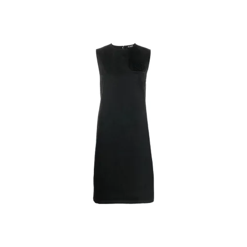 RAF SIMONS Sleeveless Logo-patch Shift Dress