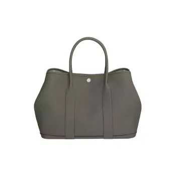 HERMES Negonda Calfskin Garden Bag Handbag Regular Women's 0L Grismeyer Cumulonimbus Gray