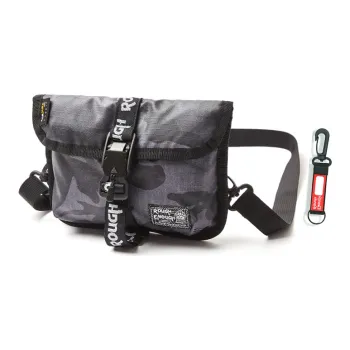 Rough Enough Nylon Messenger Bag Shoulder Bag Crossbody Bag Regular Unisex Dark Gray