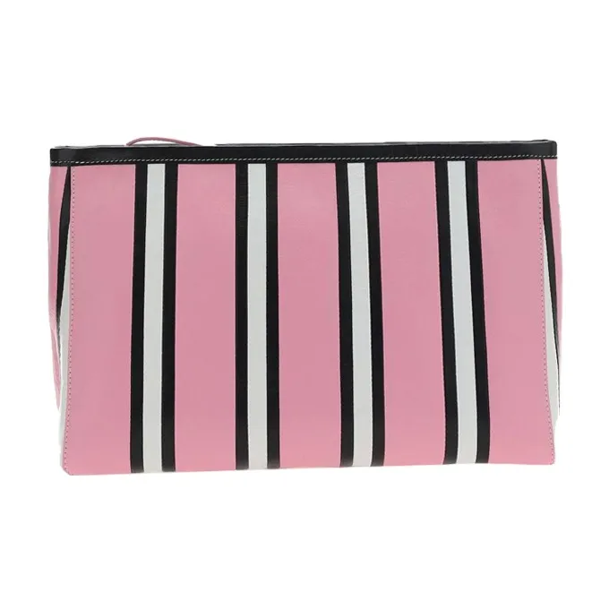 Balenciaga Striped Logo Printed Pouch-2