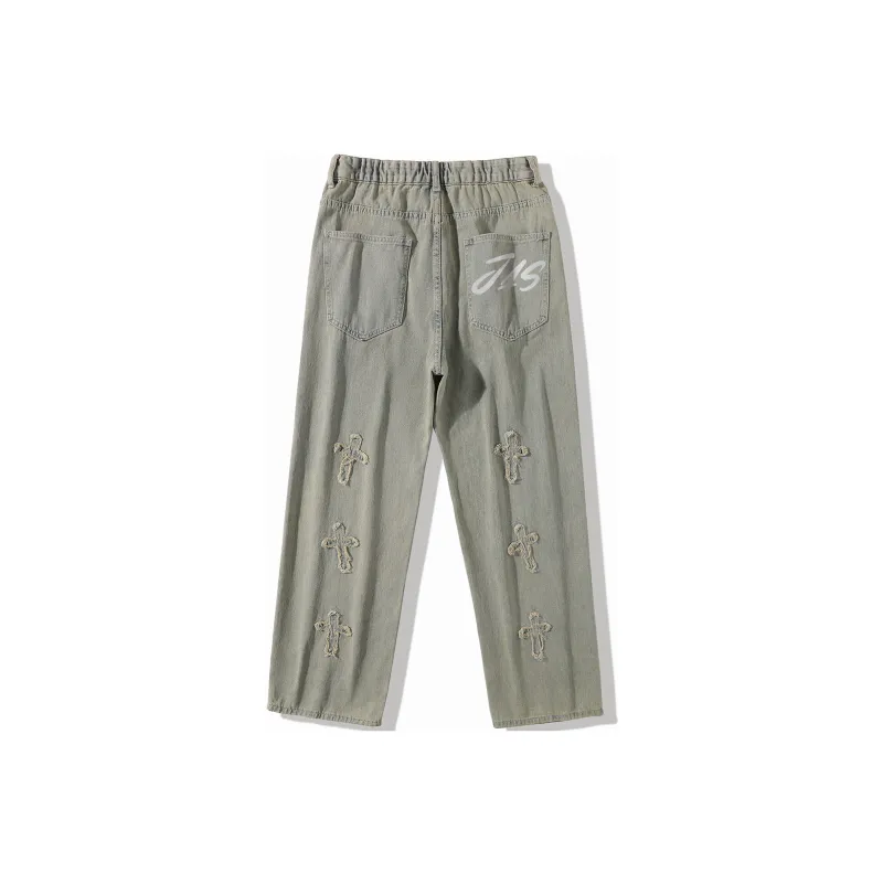 Jaslcs Straight Jeans Unisex Nostalgic Blue-1