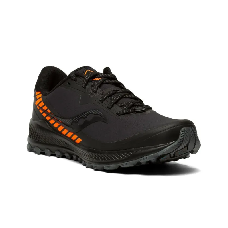 saucony Peregrine ICE+ 'Black Vizi Orange'-2