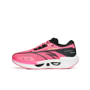 Anta Surprising Waves Nitrogen Technology Breathable Lightweight Low Top Running Shoes Men's Pink Black