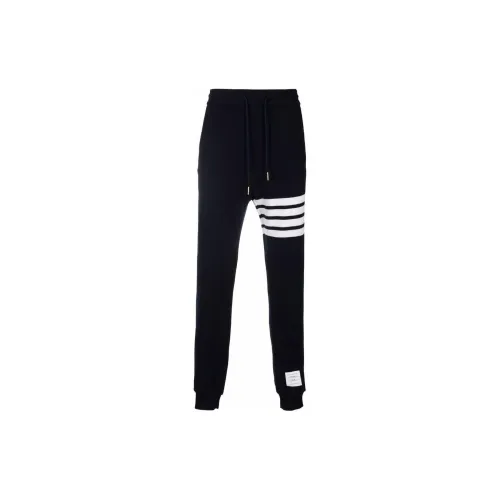 THOM BROWNE Knitted Sweatpants Unisex Dark Blue