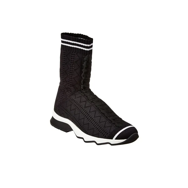 FENDI Cushioning, Slip Resistant, Abrasion Resistant, Thermal High Top Casual Shoes Women's Black-1
