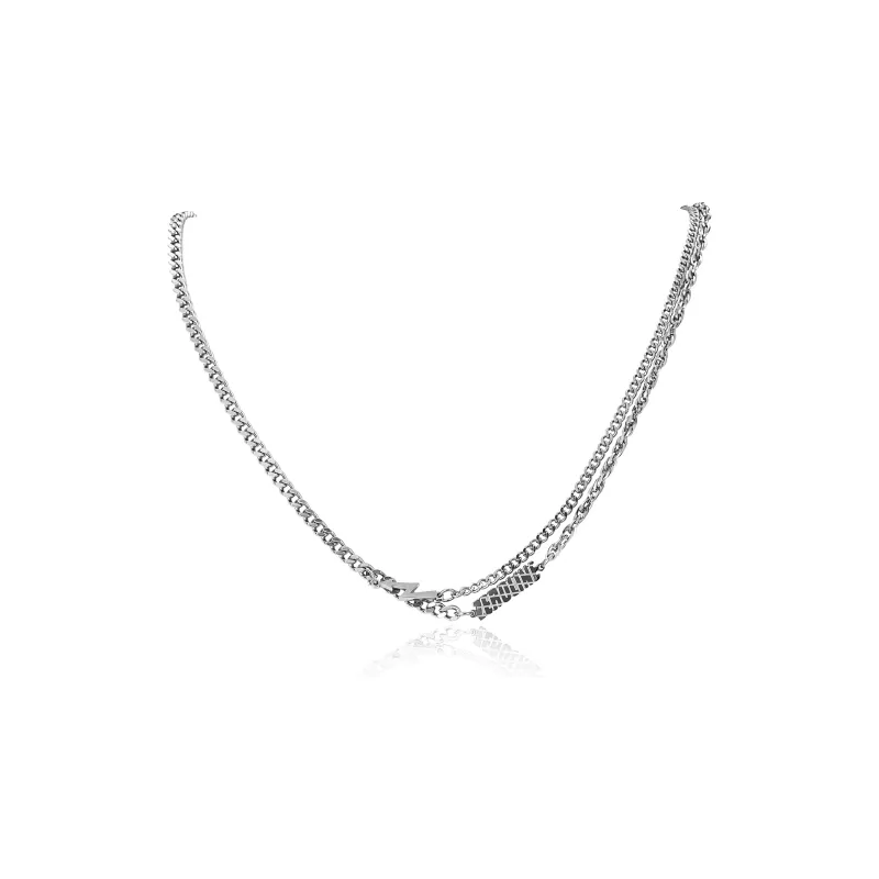 Zeroline Necklaces Unisex Lightning Double Layer Necklace-0