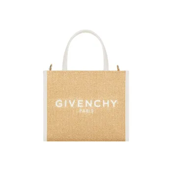 GIVENCHY Fabric Cow Leather Crossbody Bag Mini Women's Natural Brown
