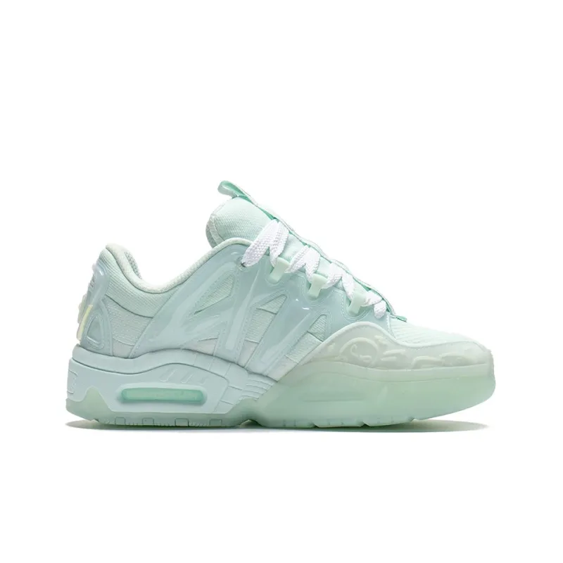 LiNing Yi 2.0 Yi 2.0 Mars Low Top Sports Casual Shoes Unisex Soft Aqua Blue Fluorescent Edition-1