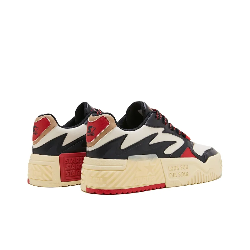 STARTER Sound Wave VOL Collection Height Increasing Low Top Skateboard Shoes Men's Black Red-4