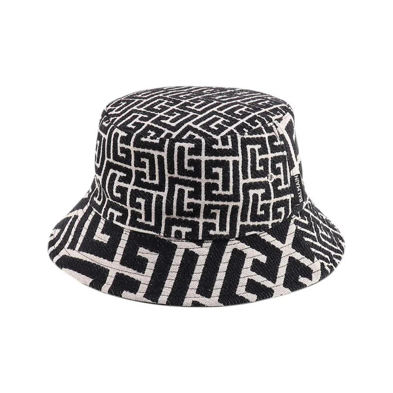 BALMAIN Canvas Bucket Hat Paris Logo-1