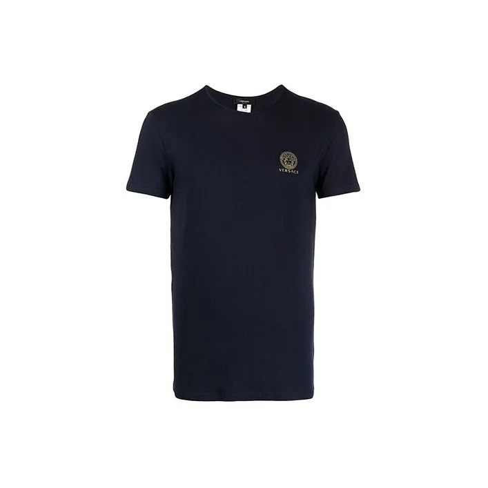 VERSACE T Shirts Men 2 Pack Marine Blue+White-3