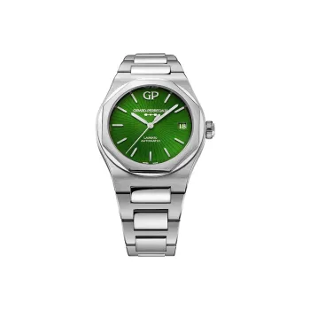 GP Automatic Mechanical Movement Men's Watches Watch Green Dial Stainless Steel Case Rubber Stainless Steel Strap