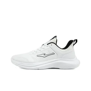 Erke Running Shoes Men Low Top True White/Jet Black