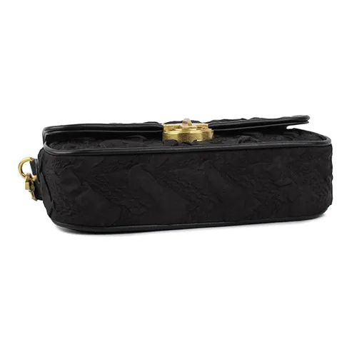 CHISIY Satin Small Square Bag, Shoulder Bag, Crossbody Bag Women's Black/White-3