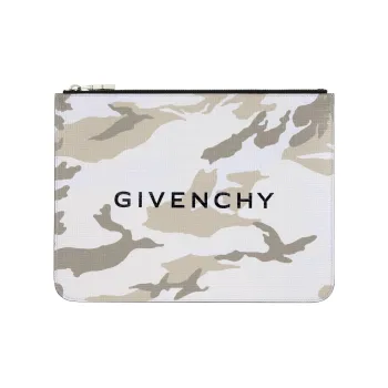 Givenchy Cow Leather Coin Purse Card Holder Wallet Men's Army Green