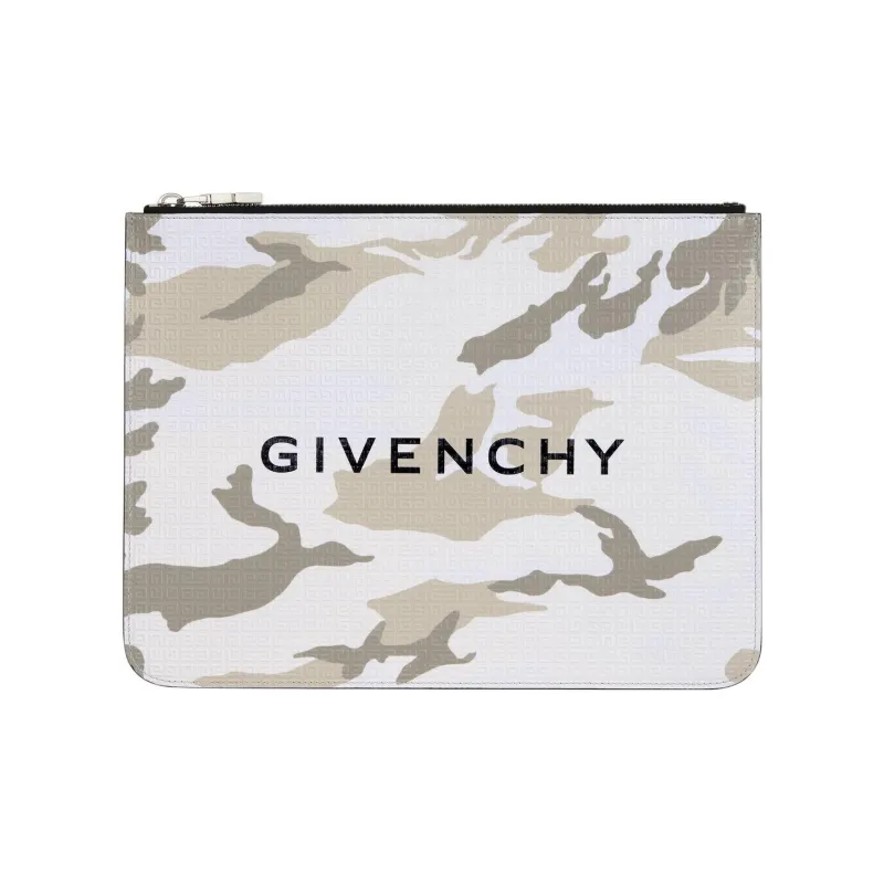 Givenchy Cow Leather Coin Purse Card Holder Wallet Men's Army Green-0