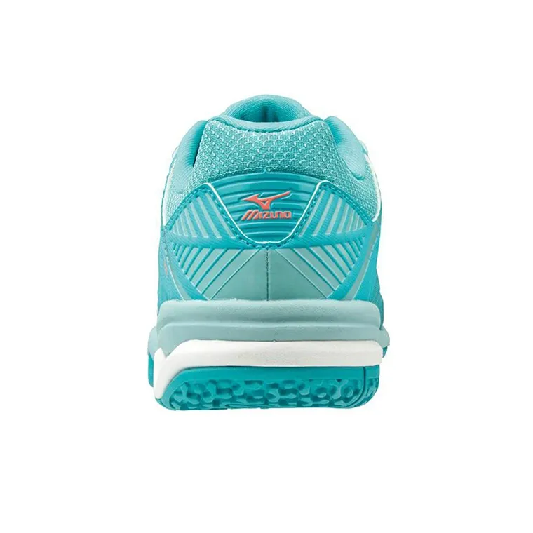 Mizuno Omni Clay Wave Exceed Tour 3 OC Low-Top Tennis Shoes Women's Blue White-3