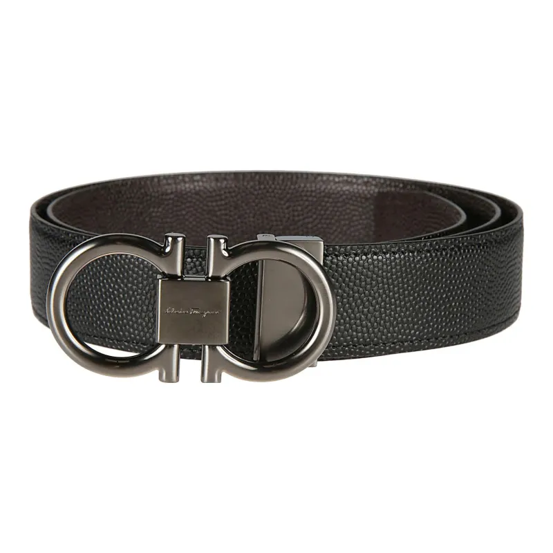 Ferragamo Reversible And Adjustable Gancini Belt-2