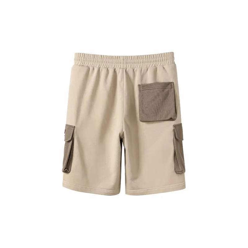 NORVINCY Sports Breathable Straight Fit Knitted Fabric Cargo Shorts Unisex-7