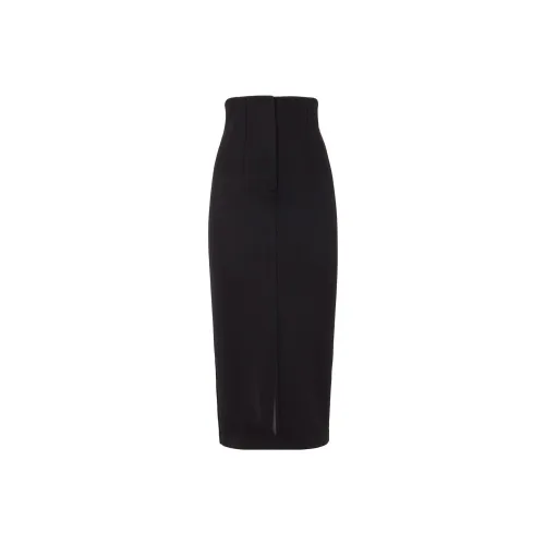 FENDI Casual Long Skirts Women's Black