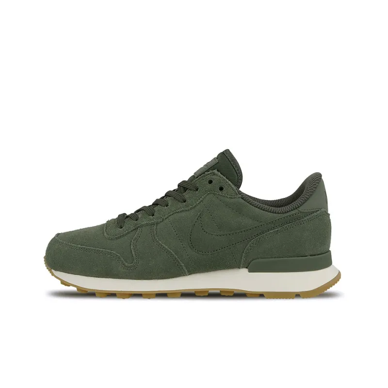 Nike Internationalist SE Cushioning Anti-Slip And Wear-Resistant Low-Top Casual Shoes Women's Olive Green-0