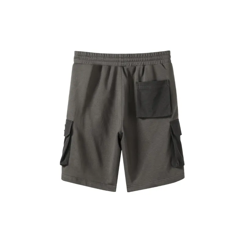 NORVINCY Sports Breathable Straight Fit Knitted Fabric Cargo Shorts Unisex-1