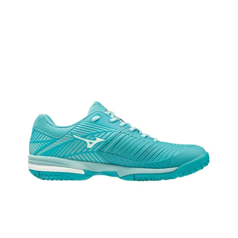 Mizuno Omni Clay Wave Exceed Tour 3 OC Low-Top Tennis Shoes Women's Blue White-1