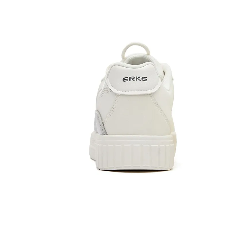 Erke Flying Cranes Low-Top Skateboard Shoes Men's White Gray-4
