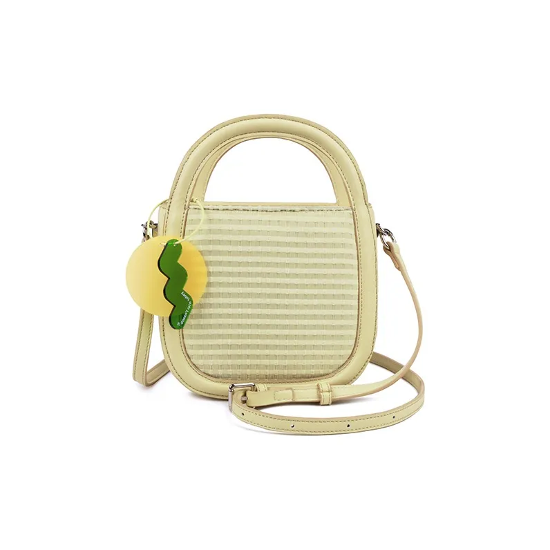 CHISIY Artificial Leather Shoulder Bag Saddle Bag Handbag Crossbody Bag Small Size Women's Purple/Yellow-3