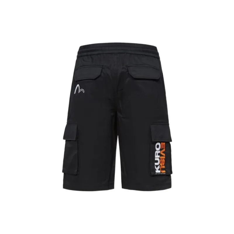 EVISU Cargo Shorts Men Black-1