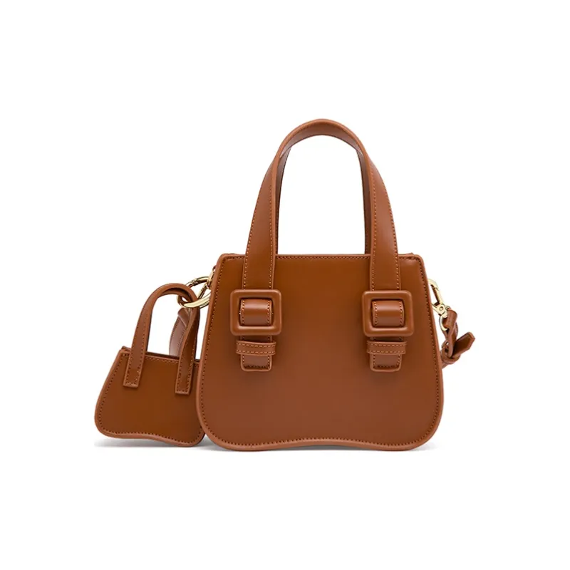 Sound For Life PU Handbag, Shoulder Bag, Crossbody Bag Regular Women's Brown-3