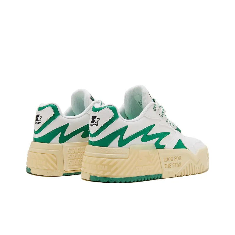 STARTER Skateboard Shoes Women's Low Top Green/White-3