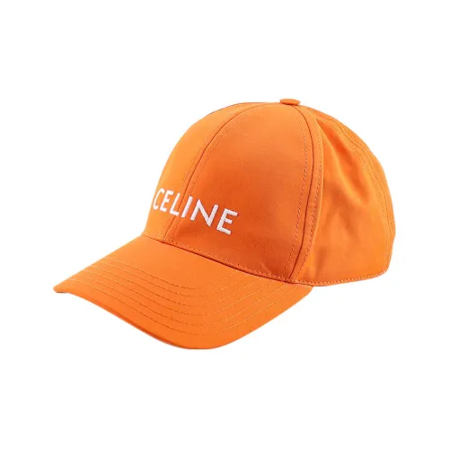 CELINE Baseball Caps Unisex Orange