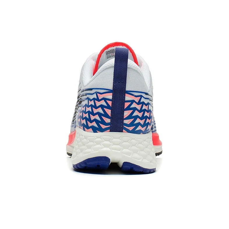 LiNing Li Ning Running Collection Breathable And Resilient Low Top Running Shoes Men's White Blue-5