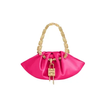 GIVENCHY Kenny Satin Handbag Mini Women's Neon Pink