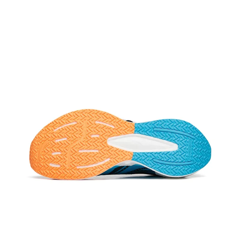 ANTA Crash Wave 1 Running Shoes Men Low Top Blue/Fluorescent Orange/Black-4