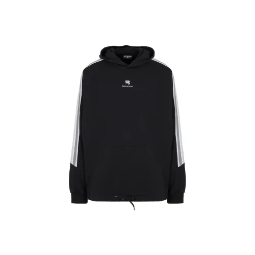 Balenciaga Sporty B Side Stripe Oversized Hoodie 