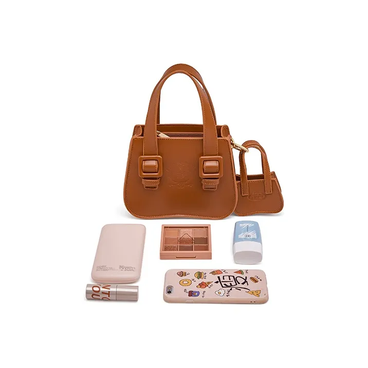 Sound For Life PU Handbag, Shoulder Bag, Crossbody Bag Regular Women's Brown-4