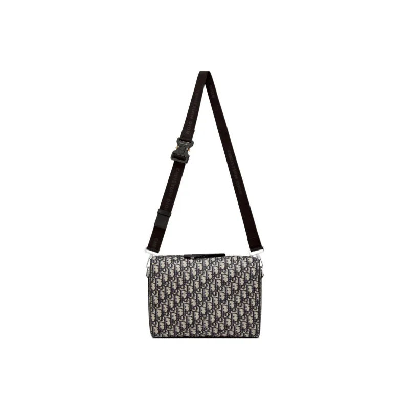 DIOR Lingot Jacquard Grain With Cow Leather Messenger Bag, Crossbody Bag, Shoulder Bag Men's-3