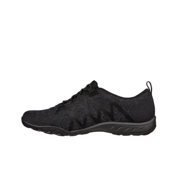 Skechers Relaxed FitBreathe-Easy Cushioning Wear-Resistant Low-Top Casual Shoes Women's Black