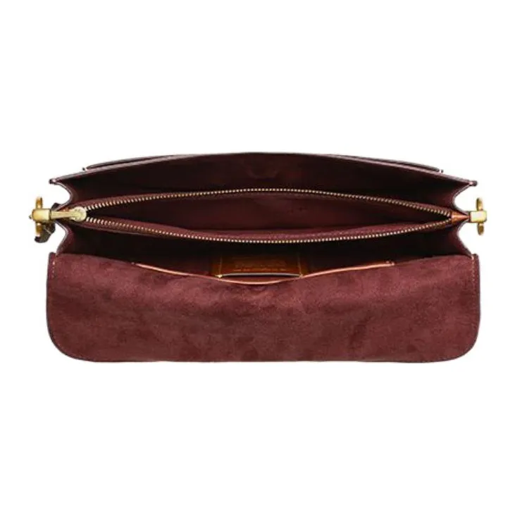 COACH Tabby Cow Leather Portable Crossbody Bag Shoulder Bag Women's Cherry Blossom Pink & Burgundy-2