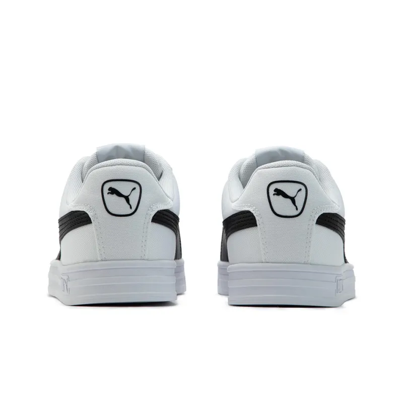 PUMA Smash Vulc Retro Casual Skateboarding Shoes Unisex White Black Shoe 'White Black'-4
