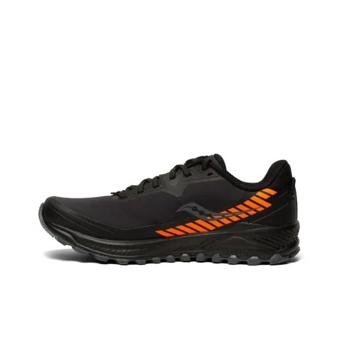 saucony Peregrine ICE+ 'Black Vizi Orange'