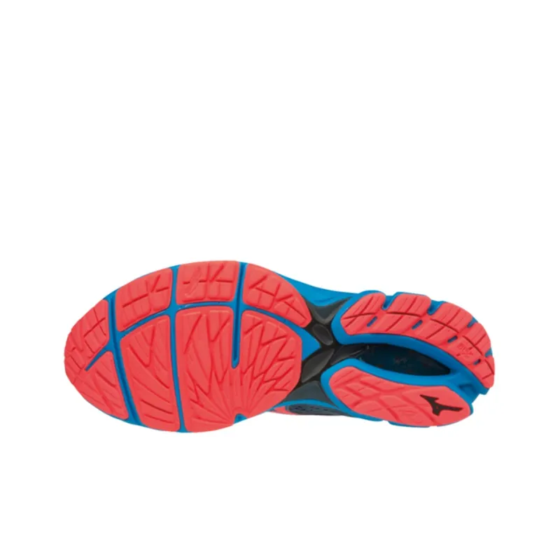 Mizuno Wave Rider 22 'Grey Blue Pink' Women's-3