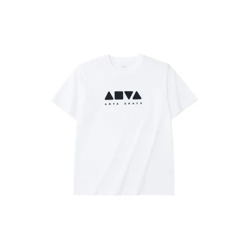 ANTA T-Shirts Unisex Snowflake White