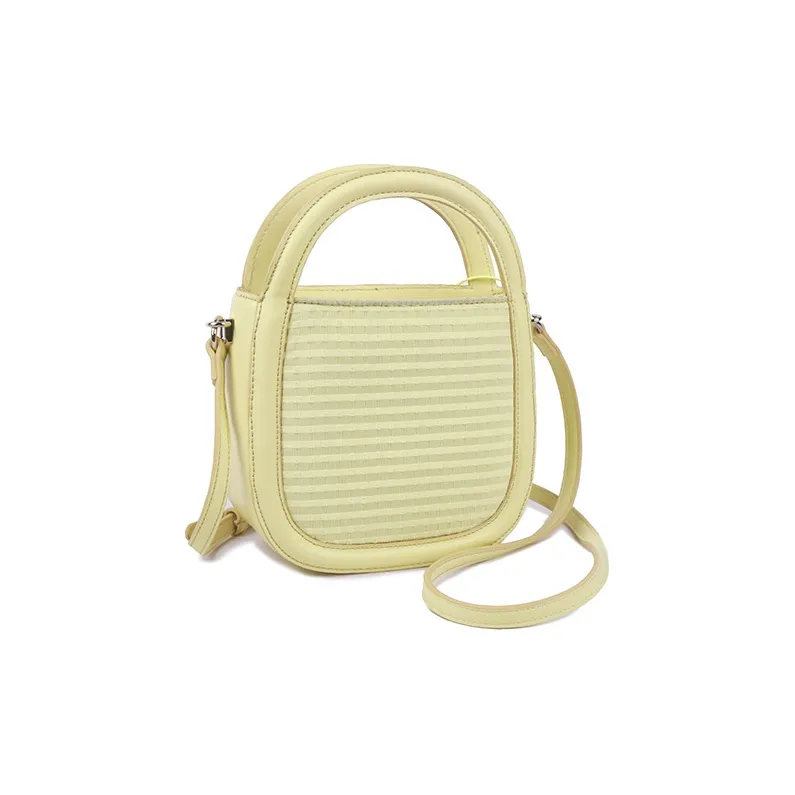 CHISIY Artificial Leather Shoulder Bag Saddle Bag Handbag Crossbody Bag Small Size Women's Purple/Yellow-4