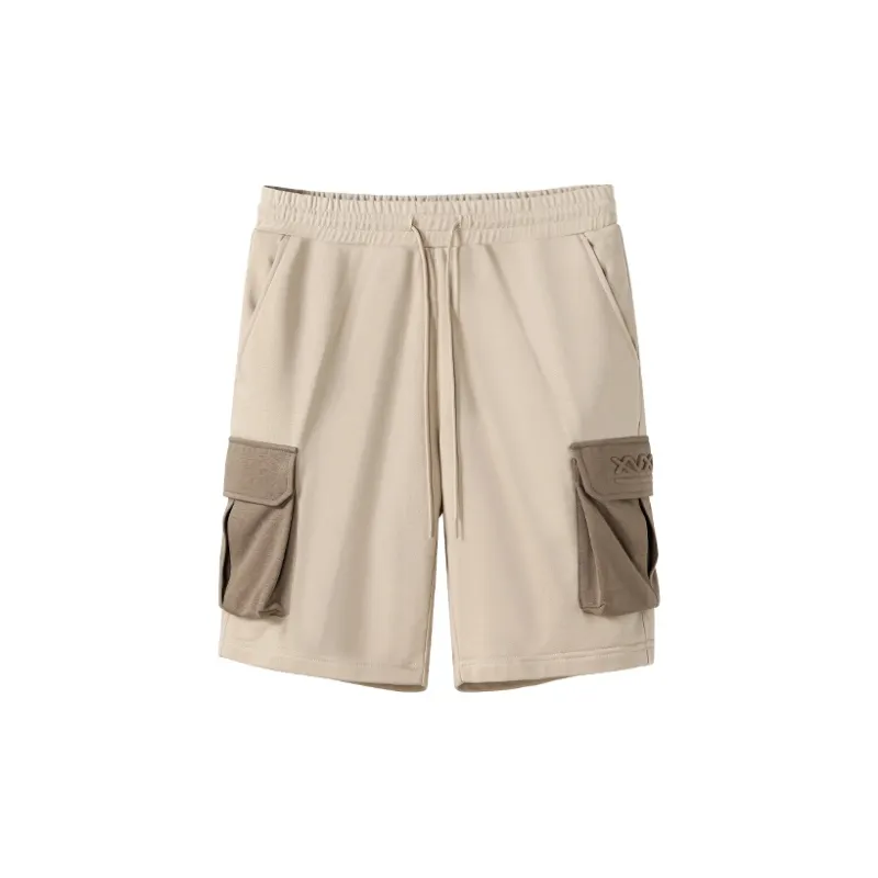 NORVINCY Sports Breathable Straight Fit Knitted Fabric Cargo Shorts Unisex-6