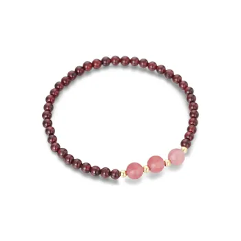 VIVIWELL Strawberry Quartz Bracelets Women's