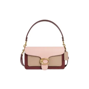 COACH Tabby Cow Leather Portable Crossbody Bag Shoulder Bag Women's Cherry Blossom Pink & Burgundy